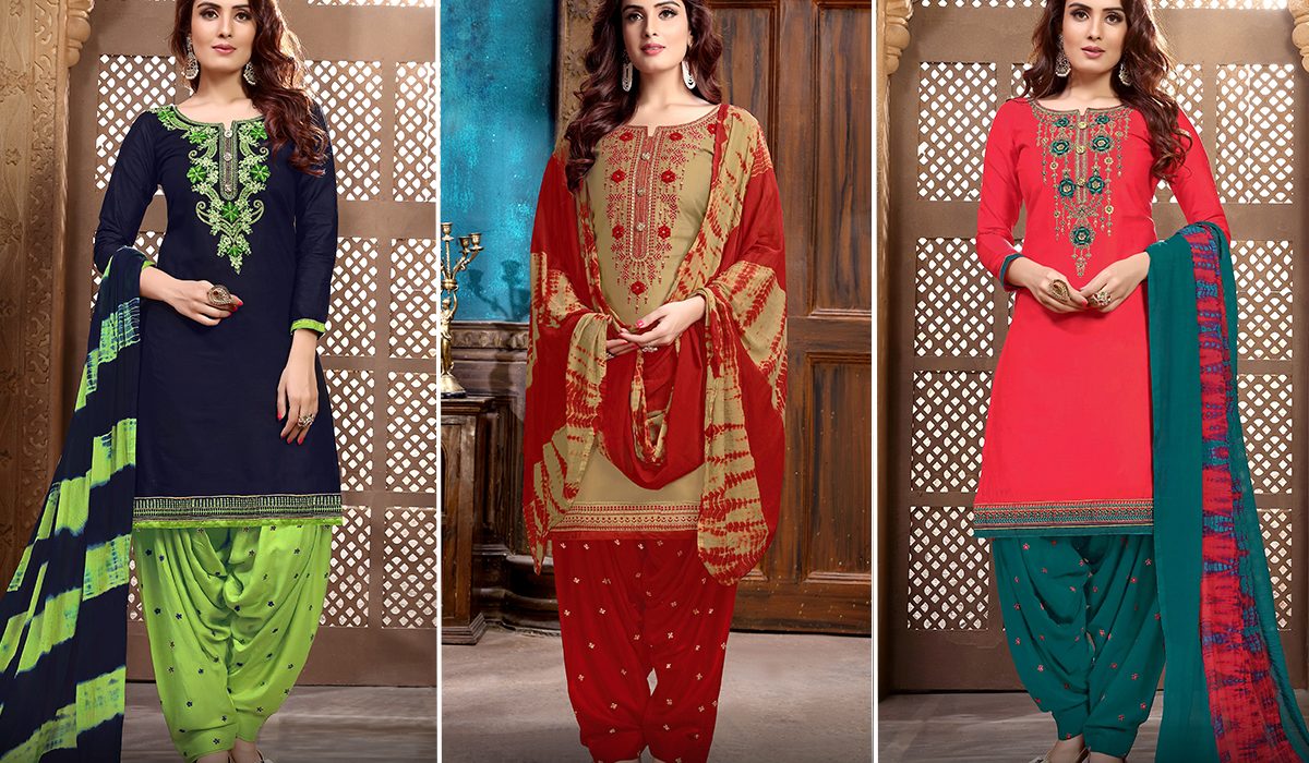 What are the different types of salwar suits?